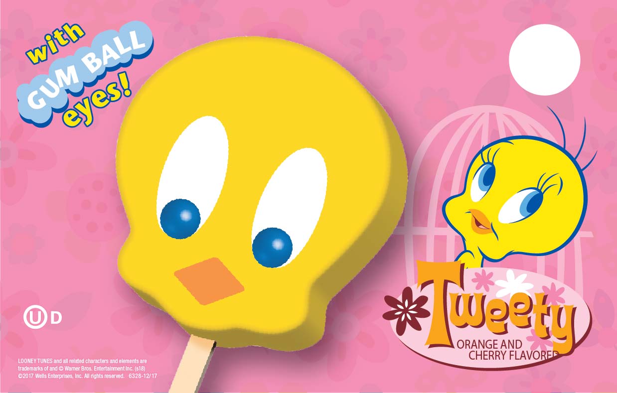 tweety with gum